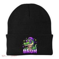 Mardi Gras 67 BRUH Alligator 6-7 Meme Six Seven Beanie thumb 0