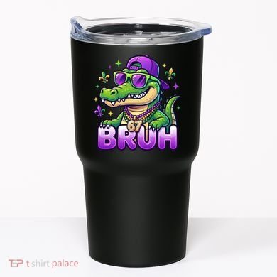 Mardi Gras 67 BRUH Alligator 6-7 Meme Six Seven Tumbler