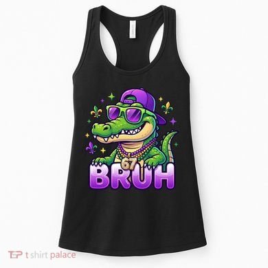Mardi Gras 67 BRUH Alligator 6-7 Meme Six Seven Women's Tank Top
