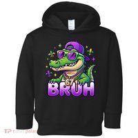 Mardi Gras 67 BRUH Alligator 6-7 Meme Six Seven Toddler Hoodie thumb 0