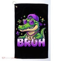 Mardi Gras 67 BRUH Alligator 6-7 Meme Six Seven Golf Towel thumb 0