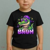 Mardi Gras 67 BRUH Alligator 6-7 Meme Six Seven Toddler T-Shirt thumb 2