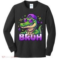 Mardi Gras 67 BRUH Alligator 6-7 Meme Six Seven Kids Long Sleeve Shirt thumb 0