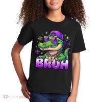 Mardi Gras 67 BRUH Alligator 6-7 Meme Six Seven Kids T-Shirt thumb 2