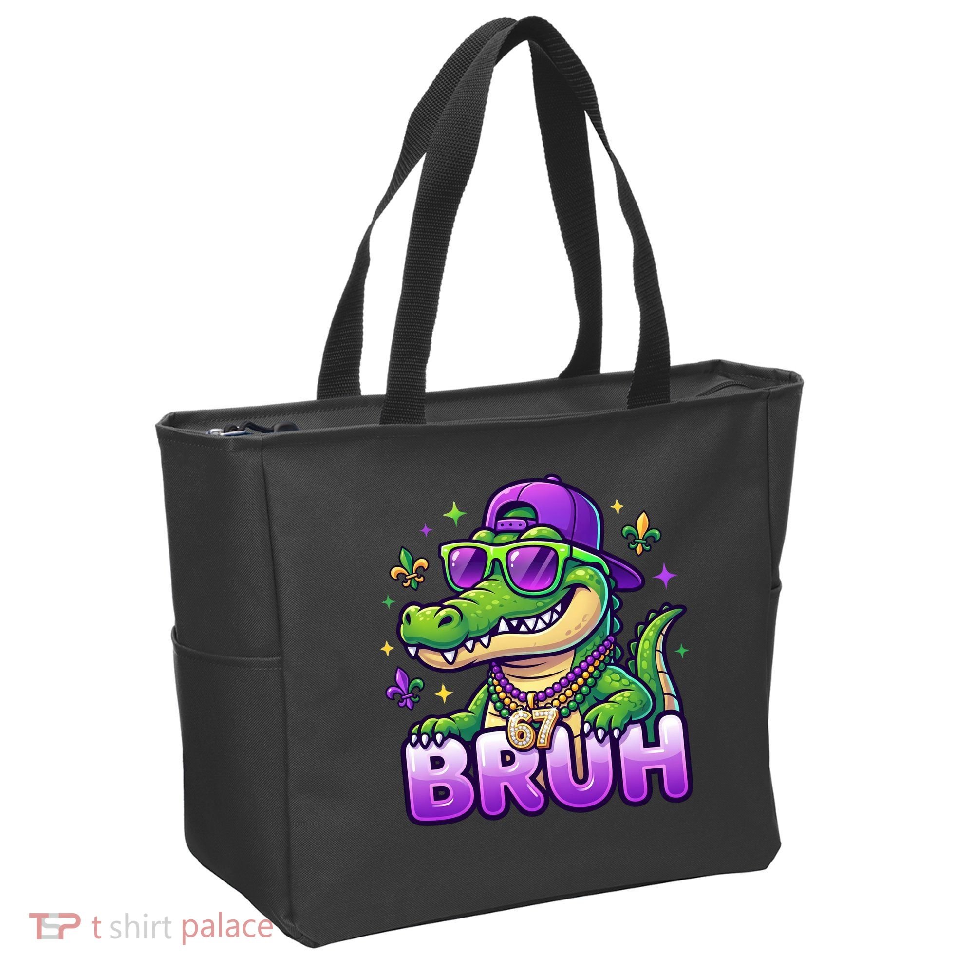 Mardi Gras 67 BRUH Alligator 6-7 Meme Six Seven Tote Bag