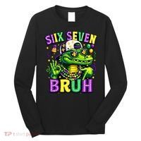 Mardi Gras 67 Six Seven Bruh Mardigator Alligator 6-7 Long Sleeve Shirt thumb 0