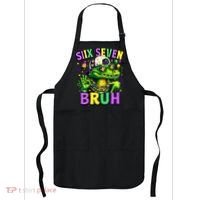 Mardi Gras 67 Six Seven Bruh Mardigator Alligator 6-7 Apron thumb 0