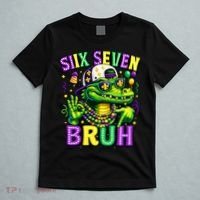 Mardi Gras 67 Six Seven Bruh Mardigator Alligator 6-7 T-Shirt thumb 5