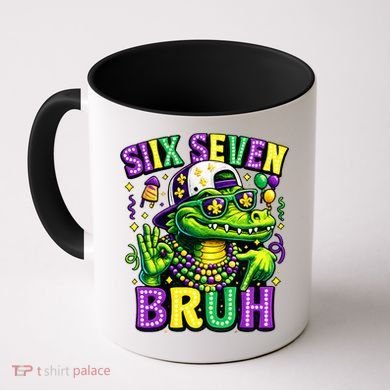 Mardi Gras 67 Six Seven Bruh Mardigator Alligator 6-7 Coffee Mug