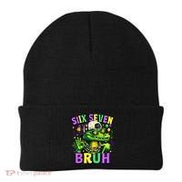 Mardi Gras 67 Six Seven Bruh Mardigator Alligator 6-7 Beanie thumb 0