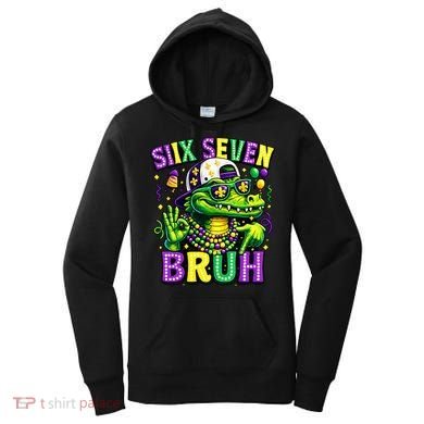 Mardi Gras 67 Six Seven Bruh Mardigator Alligator 6-7 Women's Hoodie