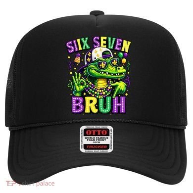 Mardi Gras 67 Six Seven Bruh Mardigator Alligator 6-7 Hat