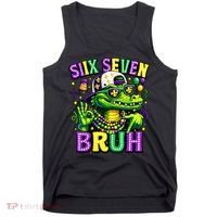Mardi Gras 67 Six Seven Bruh Mardigator Alligator 6-7 Tank Top thumb 0