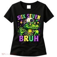 Mardi Gras 67 Six Seven Bruh Mardigator Alligator 6-7 Women's T-Shirt thumb 0