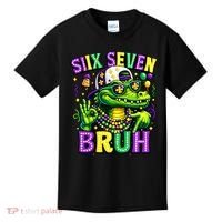 Mardi Gras 67 Six Seven Bruh Mardigator Alligator 6-7 Kids T-Shirt thumb 0