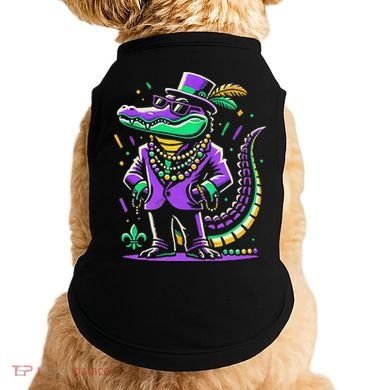 Mardi Gras Alligator Mardi Gras Doggie Tank