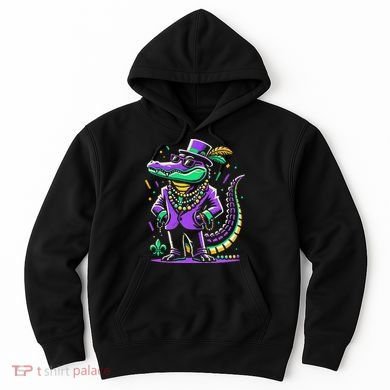 Mardi Gras Alligator Mardi Gras Hoodie