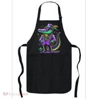 Mardi Gras Alligator Mardi Gras Apron thumb 0