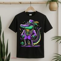 Mardi Gras Alligator Mardi Gras T-Shirt thumb 2