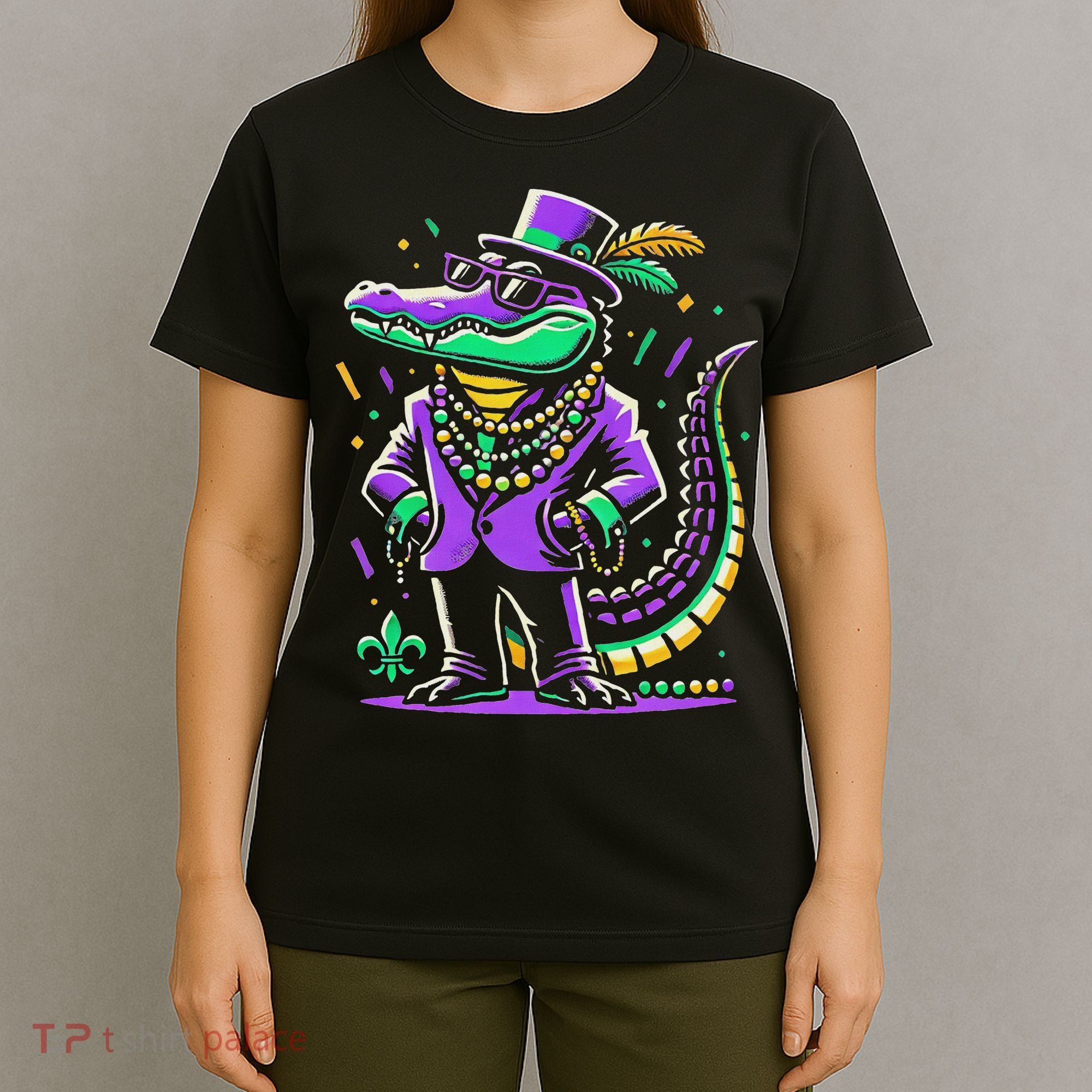 Mardi Gras Alligator Mardi Gras T-Shirt