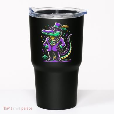 Mardi Gras Alligator Mardi Gras Tumbler