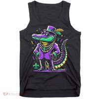 Mardi Gras Alligator Mardi Gras Tank Top thumb 0