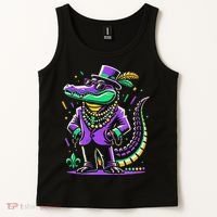 Mardi Gras Alligator Mardi Gras Tank Top thumb 2