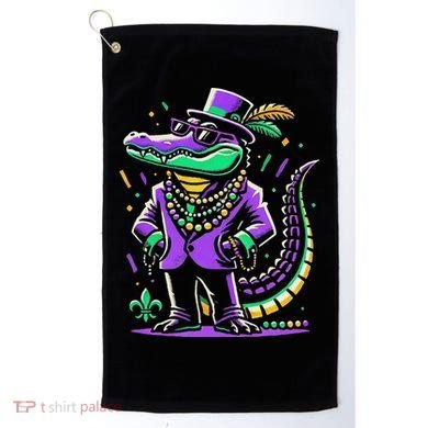 Mardi Gras Alligator Mardi Gras Golf Towel