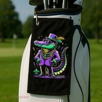 Mardi Gras Alligator Mardi Gras Golf Towel thumb 2