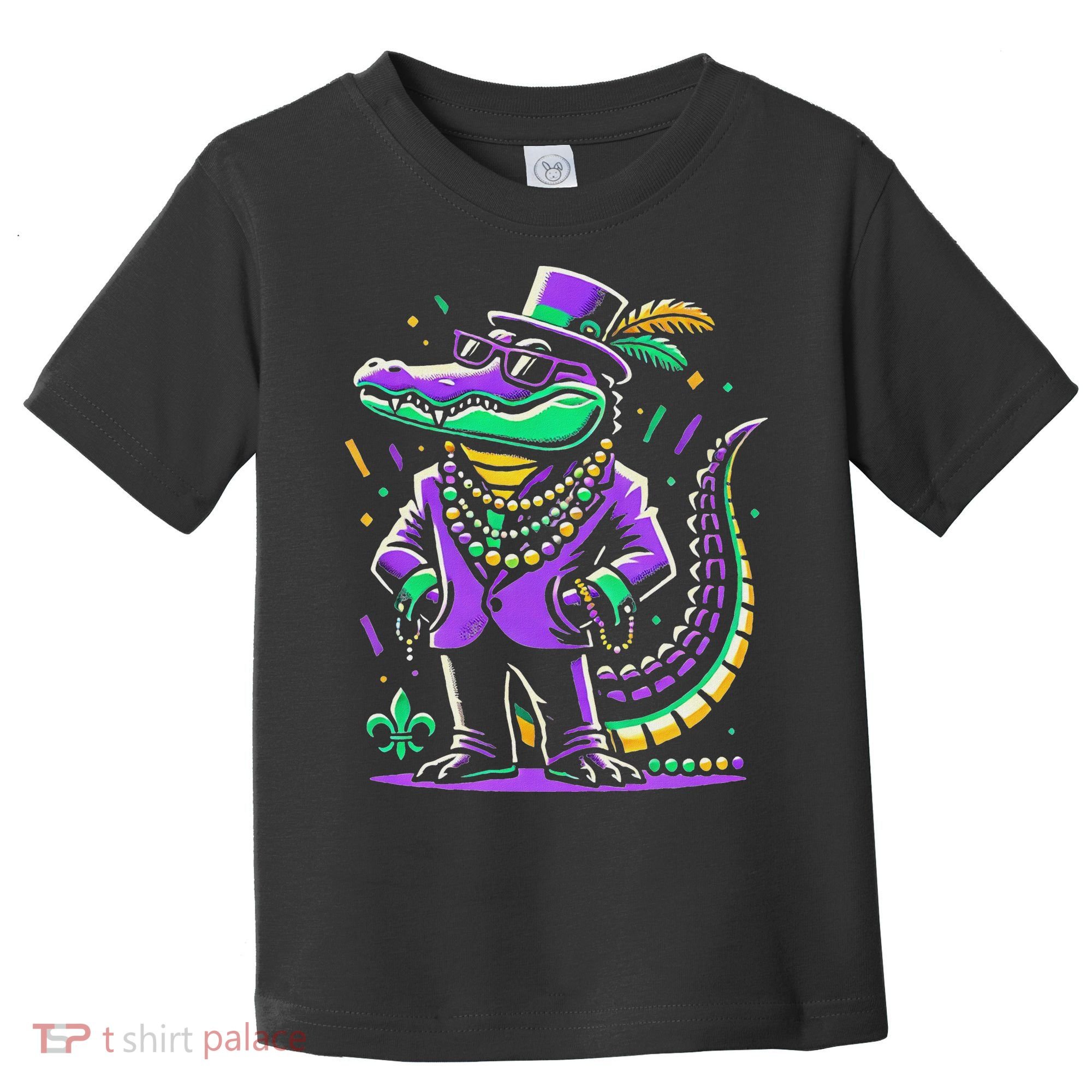 Mardi Gras Alligator Mardi Gras Toddler T-Shirt