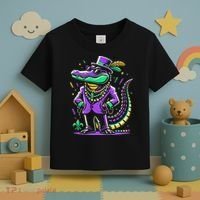 Mardi Gras Alligator Mardi Gras Toddler T-Shirt thumb 3