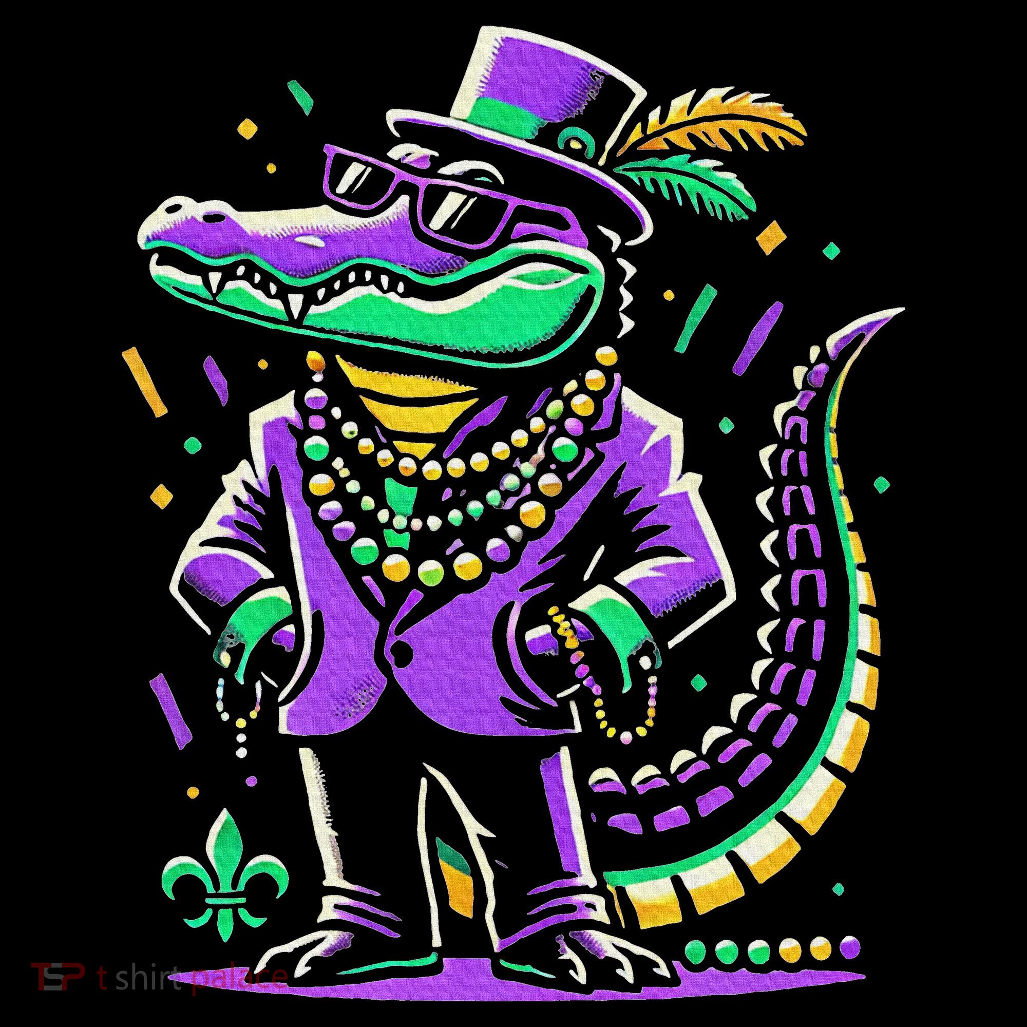 Mardi Gras Alligator Mardi Gras Visor