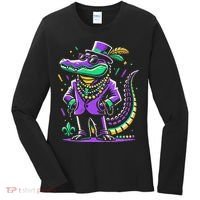 Mardi Gras Alligator Mardi Gras Women's Long Sleeve Shirt thumb 0