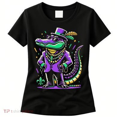 Mardi Gras Alligator Mardi Gras Women's T-Shirt
