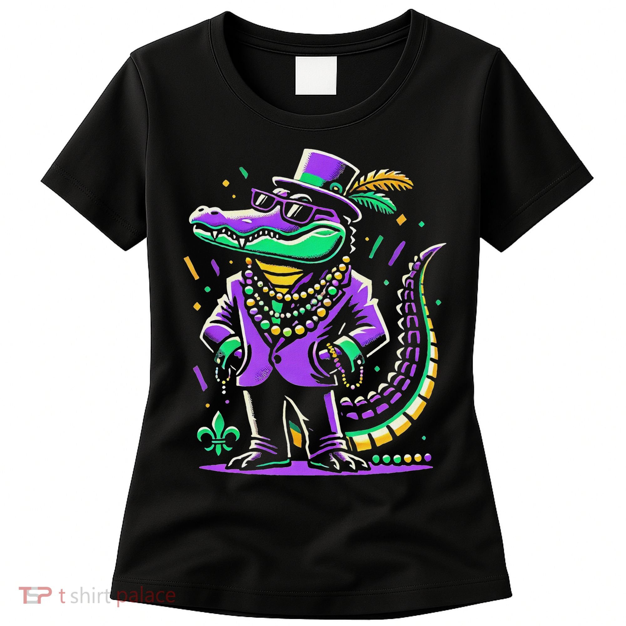 Mardi Gras Alligator Mardi Gras Women's T-Shirt