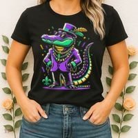 Mardi Gras Alligator Mardi Gras Women's T-Shirt thumb 2