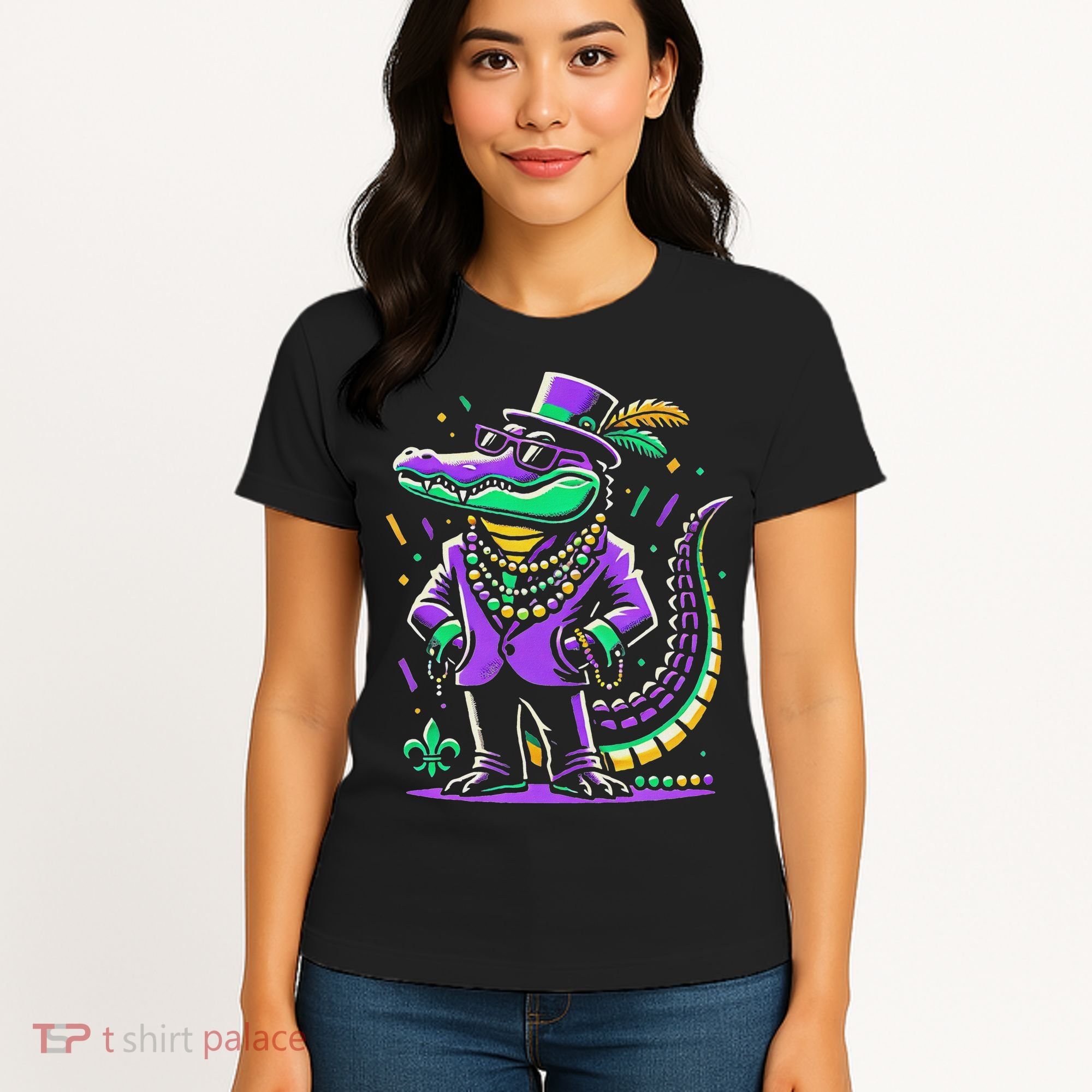 Mardi Gras Alligator Mardi Gras Women's T-Shirt