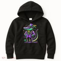 Mardi Gras Alligator Mardi Gras Kids Hoodie thumb 0