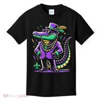 Mardi Gras Alligator Mardi Gras Kids T-Shirt thumb 0