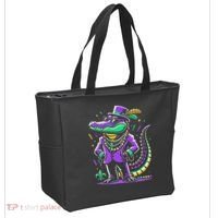 Mardi Gras Alligator Mardi Gras Tote Bag thumb 2