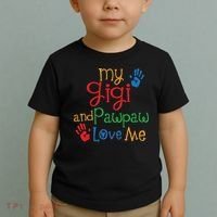 My Gigi And Pawpaw Love Me Toddler T-Shirt thumb 2