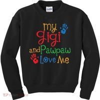 My Gigi And Pawpaw Love Me Kids Sweatshirt thumb 0