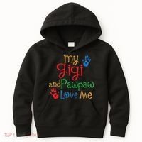 My Gigi And Pawpaw Love Me Kids Hoodie thumb 0