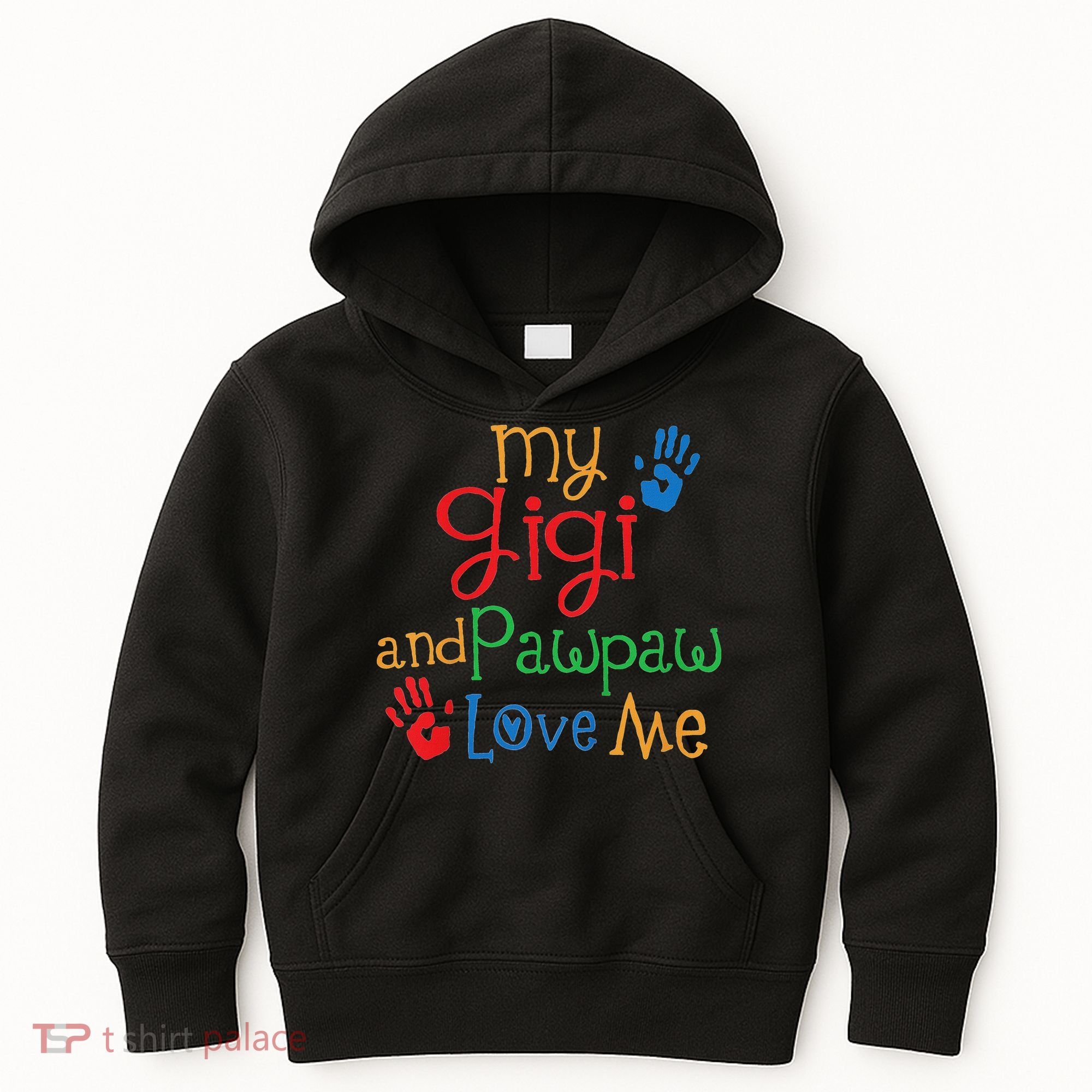 My Gigi And Pawpaw Love Me Kids Hoodie