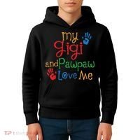 My Gigi And Pawpaw Love Me Kids Hoodie thumb 4