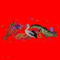 Mardi Gras Alligator Pelican Crawfish New Orleans Carnival Santa Hat thumb 1