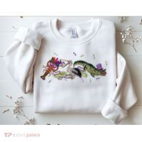 Mardi Gras Alligator Pelican Crawfish New Orleans Carnival Sweatshirt thumb 2