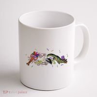 Mardi Gras Alligator Pelican Crawfish New Orleans Carnival Coffee Mug thumb 1