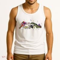 Mardi Gras Alligator Pelican Crawfish New Orleans Carnival Tank Top thumb 3