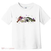 Mardi Gras Alligator Pelican Crawfish New Orleans Carnival Toddler T-Shirt thumb 0
